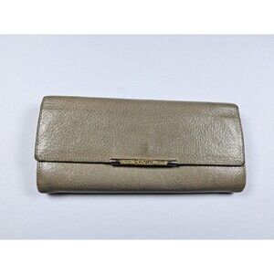 U By Ungaro Pebbled Leather Accordion Wallet